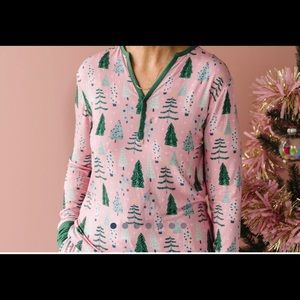 Little Sleepies Pink Trees Pajama Top